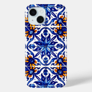 メキシコタラベラテラコッタタイルデザインNo. 8 iPhone 15ケース