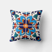 メキシコタラベラテラコッタタイルデザインNo. 9 クッション (裏面)