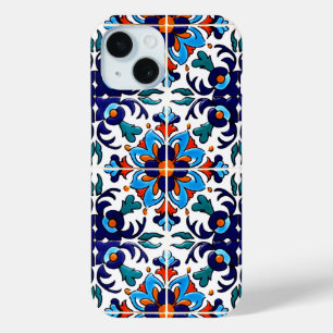 メキシコタラベラテラコッタタイルデザインNo. 9 iPhone 15ケース