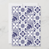 メキシコタラベラデザインブライダルシャワー招待 招待状 (裏面)