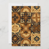 メキシコタラベラデザインブライダルシャワー招待 招待状 (裏面)