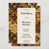 メキシコタラベラデザインブライダルシャワー招待 招待状 (正面/裏面)