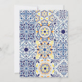 メキシコタラベラデザイン結婚式招待状 招待状 (裏面)