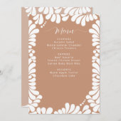 メキシコタラベラボホバロブライダルシャワー メニュー (正面/裏面)