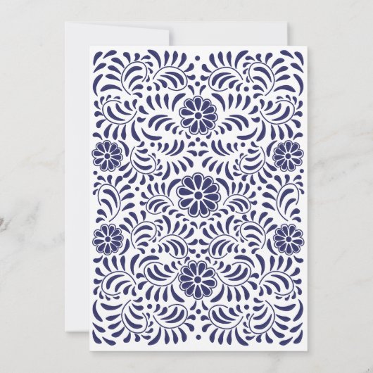 メキシコタラベラ結婚式招待状 案内状 (裏面)