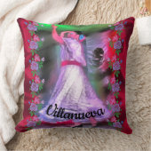 メキシコダンサー&バラ0175 クッション (ブランケット)