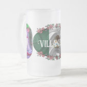 メキシコダンサー・国旗0175 フロストグラスビールジョッキ (正面左)