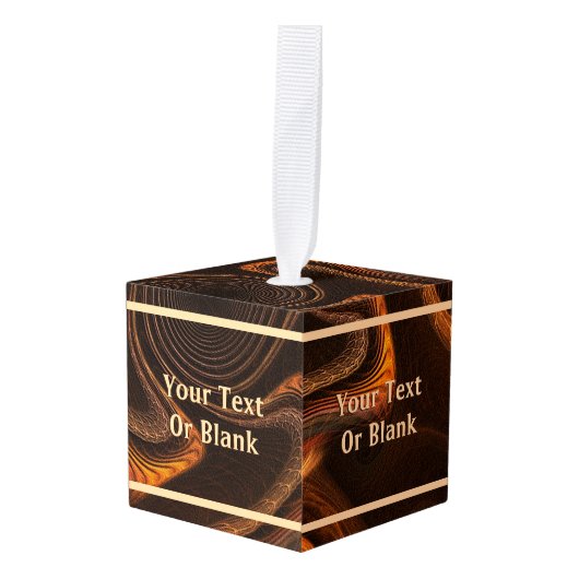 メキシコチョコ キューブオーナメント (正面アングル)