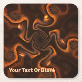 メキシコチョコ スクエアペーパーコースター (正面)