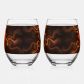 メキシコチョコ ステムなしワイングラス (左)