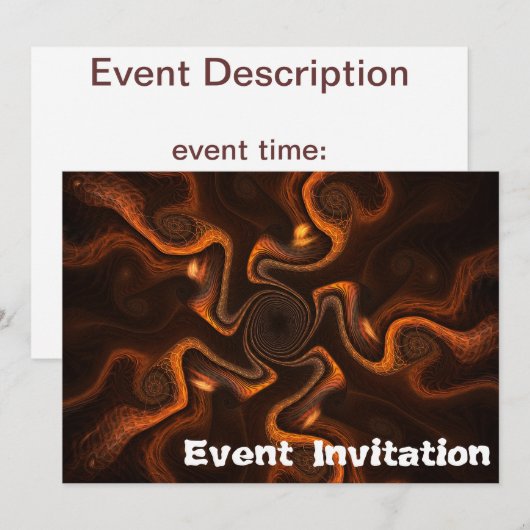 メキシコチョコ 招待状 (正面/裏面)