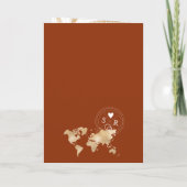 メキシコテラコッタデスティネーションウェディングパスポートQR 招待状 (裏面)