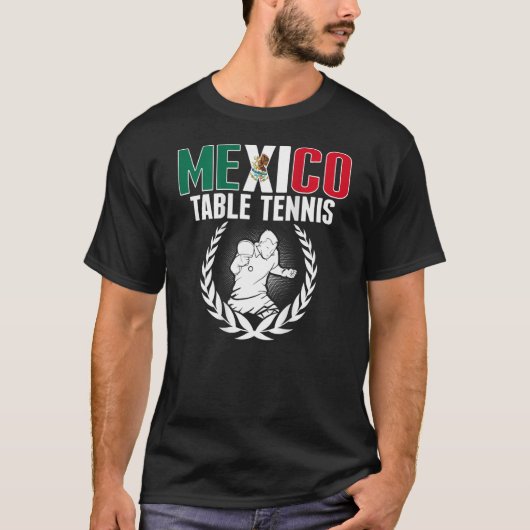 メキシコテーブルテニスメキシコピンポンチームサポート Tシャツ (正面)