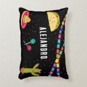 メキシコテーマかわいいカラフル夏のパーティー アクセントクッション (正面(垂直))