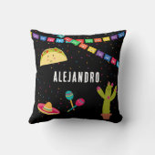 メキシコテーマかわいいカラフル夏のパーティー クッション (裏面)