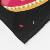 メキシコテーマかわいいカラフル夏のパーティー フリースブランケット (角)