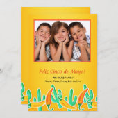 メキシコテーマの写真の招待状 招待状 (正面/裏面)