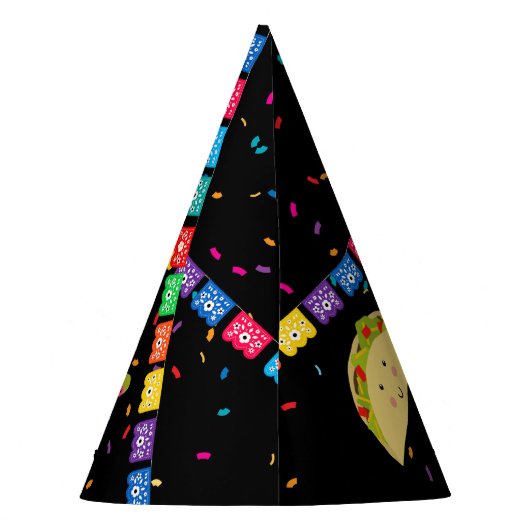 メキシコテーマフィエスタバースデーパーティー パーティーハット (裏面)