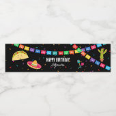 メキシコテーマフィエスタバースデーパーティー ペットボトルラベル (シングルラベル)