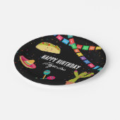 メキシコテーマフィエスタバースデーパーティー ペーパープレート (アングル)