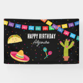 メキシコテーマフィエスタ – タコブウパーティー誕生日 横断幕 (横)