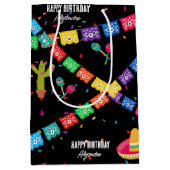 メキシコテーマフィエスタ – Taco Bout a Birthday Party ミディアムペーパーバッグ (正面)