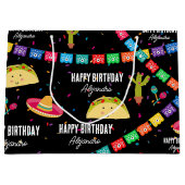 メキシコテーマフィエスタ – Taco Bout a Birthday Party ラージペーパーバッグ (正面)
