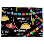 メキシコテーマフィエスタ – Taco Bout a Birthday Party ラージペーパーバッグ (裏面)