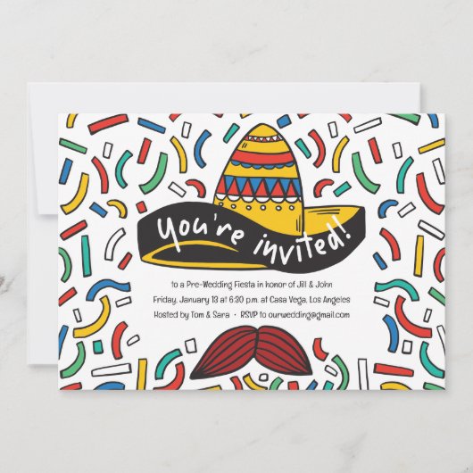 メキシコテーマリハーサルディナー招待状 招待状 (正面)