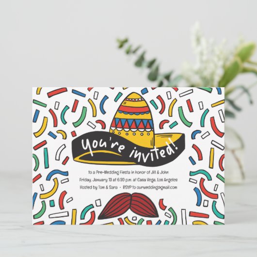 メキシコテーマリハーサルディナー招待状 招待状 (スタンド正面)