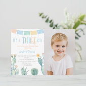 メキシコテーマ第3期パーティースリーエスタ写真 招待状 (スタンド正面)