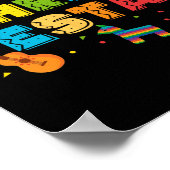 メキシコテーマ3歳の誕生日3歳の子供3 E ポスター (角)