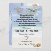 メキシコデスティネーションウエディング招待状 招待状 (正面/裏面)