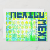 メキシコデスティネーション招待状ベーシック紙 招待状 (裏面)