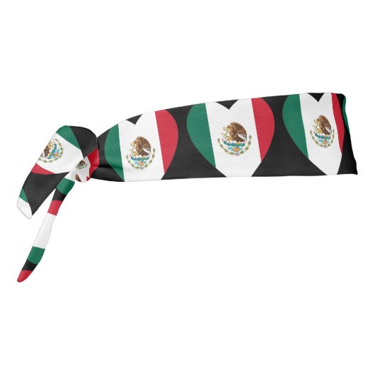 メキシコハートの旗のタイの運動ヘッドバンド タイヘッドバンド (回転270)