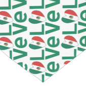 メキシコハート国旗の緑の愛 ショートテーブルランナー (コーナー)