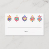 メキシコハート結婚式招待状 エンクロージャーカード (正面)