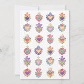 メキシコハート結婚式招待状 案内状 (裏面)