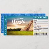 メキシコバケーショントラベルギフトチケット (正面/裏面)