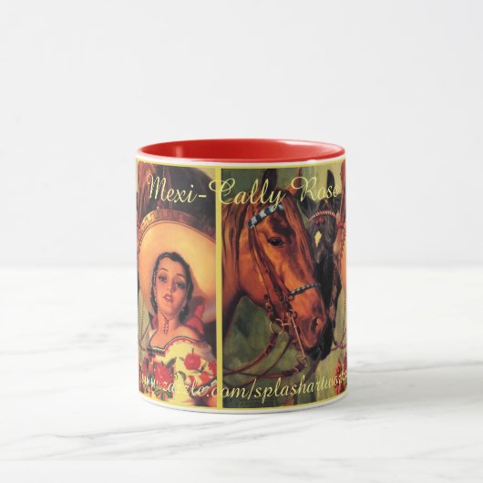 「メキシコバラ」 マグカップ (中央)