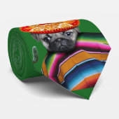メキシコパグ犬のタイ ネクタイ (ロール)