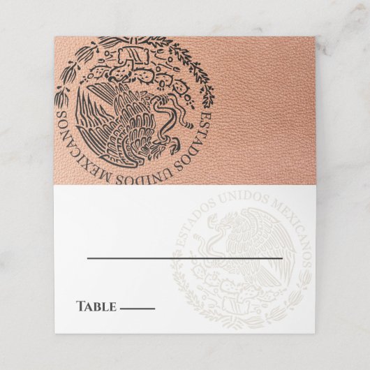 メキシコパスポート座席表 プレイスカード (外部開封)