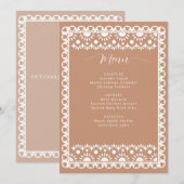 メキシコパペルピカドボホバロブライダルシャワー メニュー (正面/裏面)