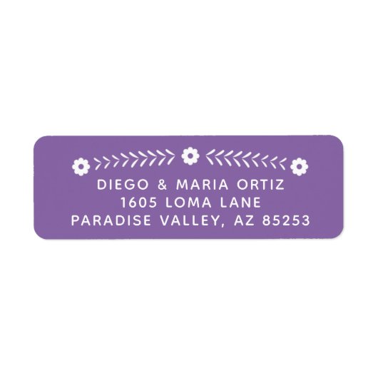 メキシコパペルピカド差出人住所ラベル ラベル (正面)