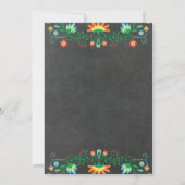 メキシコパーティー卒業招待状カード 招待状 (裏面)