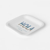 メキシコビーチでの素敵な結婚式 ペーパープレート (傾斜あり)