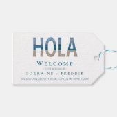 メキシコビーチへようこそ結婚我々の抱き枕 ギフトタグ (正面(横))