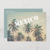 メキシコビーチパームツリーザデイト ポストカード (正面/裏面)