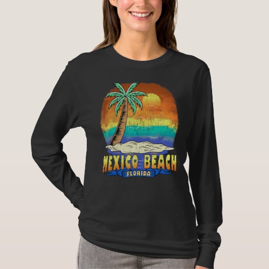 メキシコビーチフロリダヴィンテージ動揺して土産1 Tシャツ (正面)