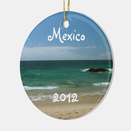 メキシコビーチヴィスタ; メキシコの記念品 セラミックオーナメント (左)